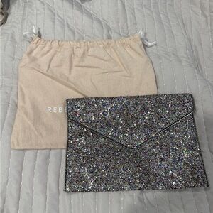Rebecca Minkoff Glitter Envelope Clutch